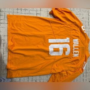 Nike Orange Men's Football Jersey #16 Wallen